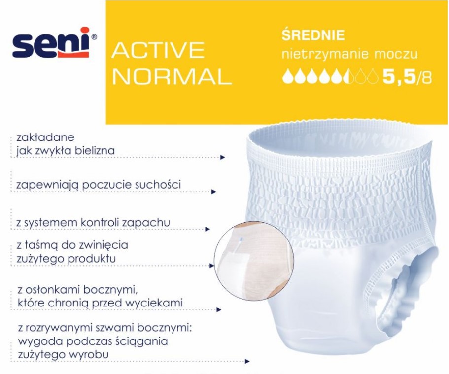 SENI ACTIVE NORMAL MEDIUM saugfähige Slips 30Stück